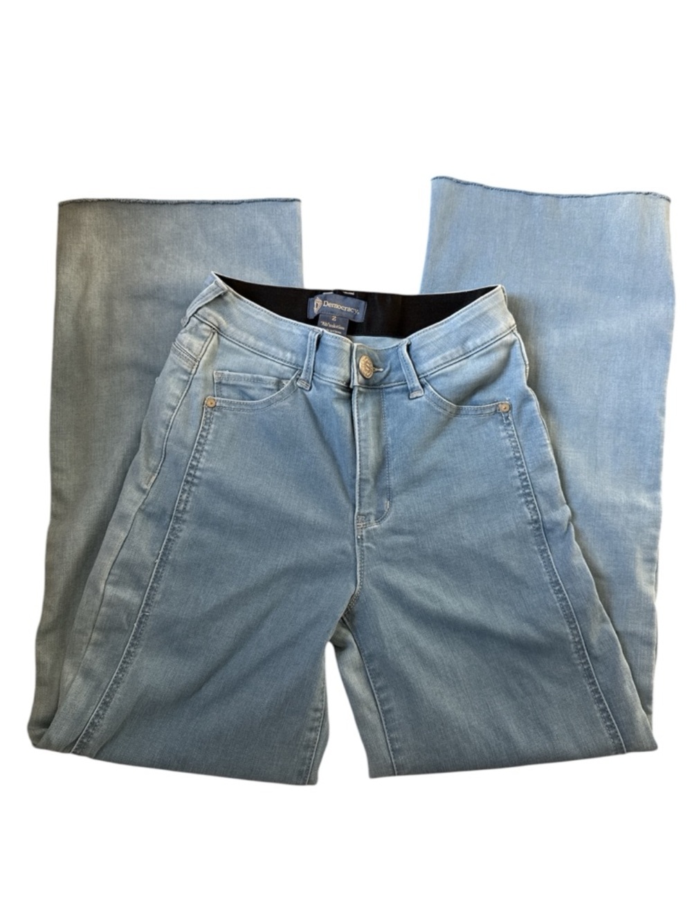 Democracy Light Blue Flare Jeans in Size 2